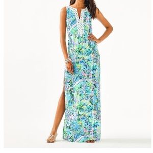 NWT Lilly Pulitzer 00 Donna Maxi Romper